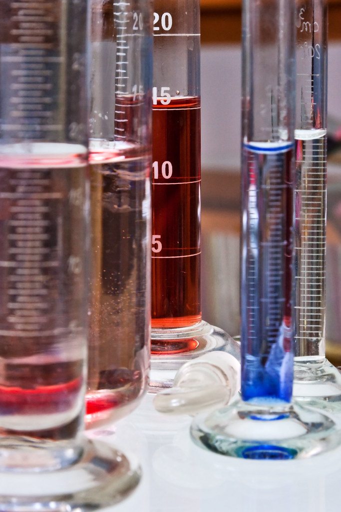 Laboratory test tubes used for sample analysis
